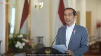 Dalam pidato pembukaan Google for Indonesia, Presiden Jokowi mengutarakan pesan dan dukungannya untuk UMKM dan anak-anak muda yang berkiprah di bidang teknologi. | Google Indonesia