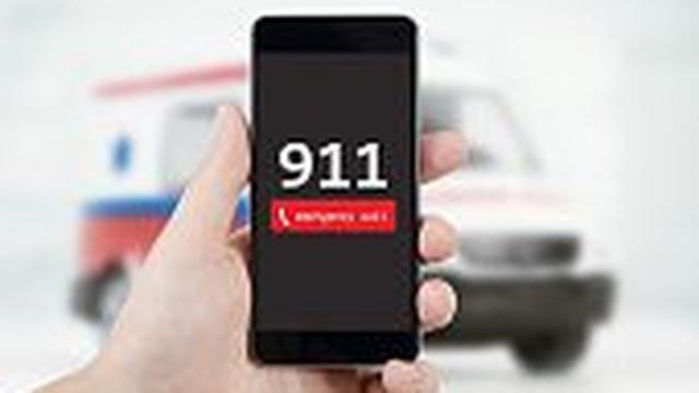 Ilustrasi Menelepon 911.