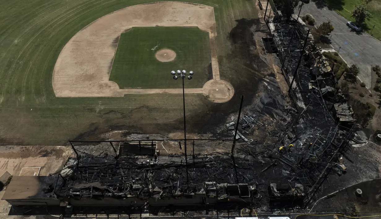 Jay Littleton Ball Park dianggap sebagai bangunan bersejarah pada tahun 2003 dan merupakan destinasi favorit bagi penduduk lokal di seluruh dunia. (AP Photo/Jae C. Hong)