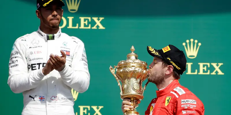 Sebastian Vettel Ungguli Lewis Hamilton di F1 GP Inggris