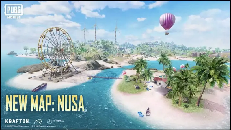 Map Nusa di PUBG Mobile yang terinspirasi dari keindahan Pulau Bali.