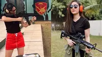 6 Gaya Seleb Wanita Saat Latihan Menembak, Curi Perhatian (Sumber: Instagram/ramadhaniabakrie/febbyrastanty)