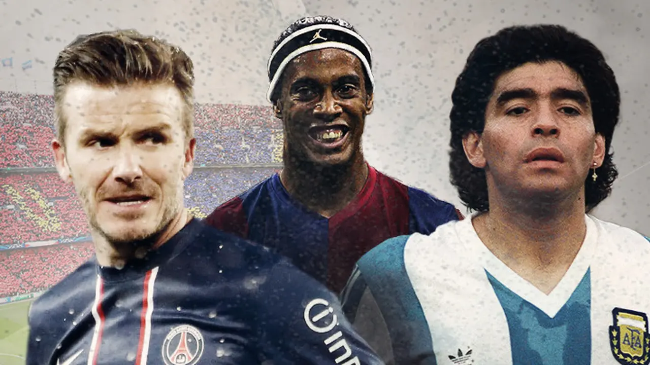 David Bekham, Ronaldinho dan Diego Maradona