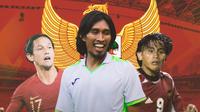 Timnas Indonesia - Irfan Bachdim, Budi Sudarsono, Ilham Jaya Kesuma (Bola.com/Adreanus Titus)