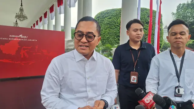 Deputi Bidang Protokol, Pers, dan Media Sekretariat Presiden Yusuf Permana di Kompleks Istana Kepresidenan Jakarta, Kamis (8/8/2024).