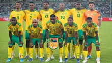Skuad Timnas Afrika Selatan berfoto jelang laga kualifikasi Piala Dunia 2026. (Dok. X/Bafana Bafana)