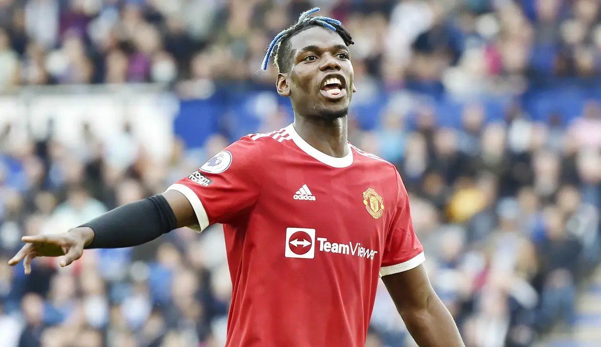 Paul Pogba - Gelandang Timnas Prancis ini kembali ke Old Trafford dengan status sebagai pemain termahal di dunia kala itu. Pogba dibeli dari Juventus seharga 105 juta euro. Pogba telah mencetak 38 gol dan 49 assist dari 217 penampilan bersama Setan Merah. (AP/Rui Vieira)