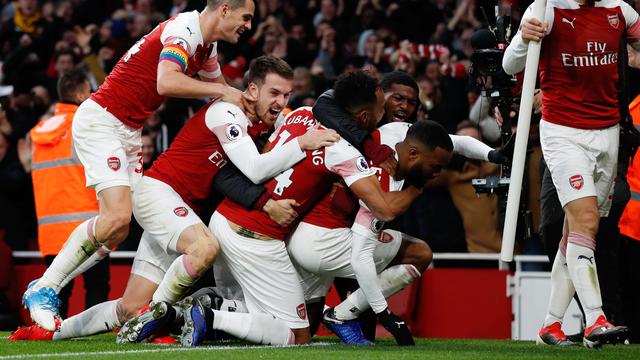 Aubameyang Tampil Gemilang, Arsenal Rajai Derbi London Utara