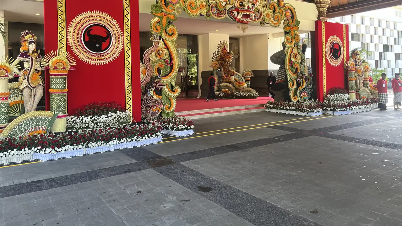 Lokasi Kongres ke-VI PDIP di Bali Nusa Dua Convention Center (BNDCC), Badung, Bali.