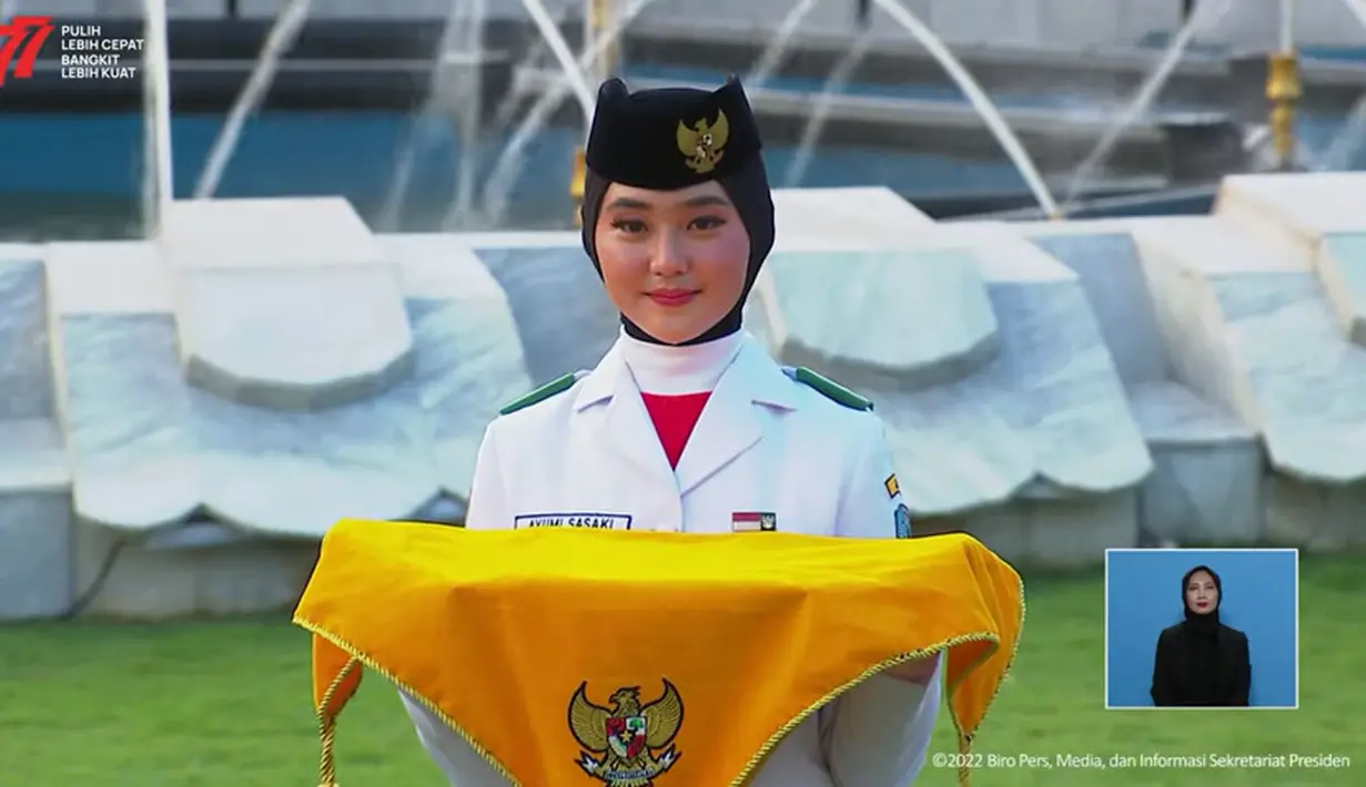 Ayumi Putri Sasaki (Youtube/Sekretariat Presiden)