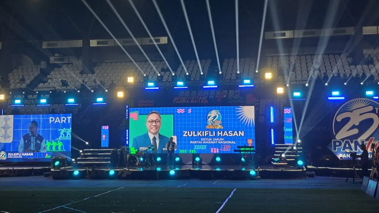 Partai Amanat Nasional (PAN) menggelar puncak perayaan HUT ke-25 di Tennis Indoor Senayan.