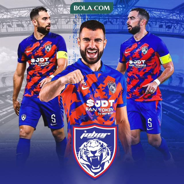 Ilustrasi - Jordi Amat di Johor Darul Ta'zim