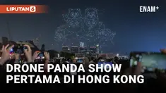 HONG KONG GELAR PERTUNJUKKAN DRONE PANDA PERTAMA