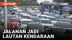 Memasuki libur Natal, kawasan Puncak, Bogor, Jawa Barat, kembali dipadati kendaraan pada Rabu pagi (25/12/2024). Ribuan kendaraan memadati jalur menuju kawasan ini, dengan tujuan mengunjungi berbagai lokasi wisata di Puncak.