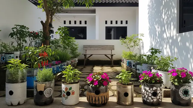 Kebun Rumah Low Budget dengan Barang Bekas