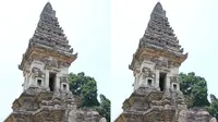 Bentuk Candi Jawi yang menyerupai Pagoda