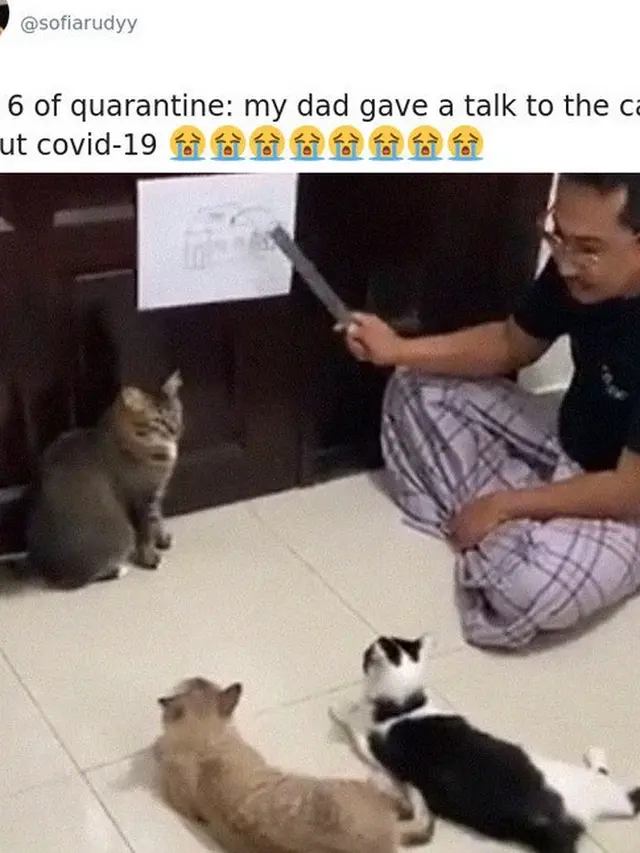 orang saat karantina mandiri