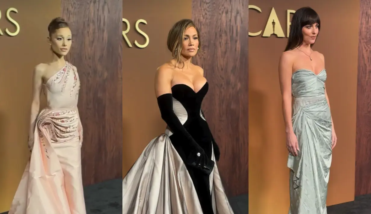 Deretan selebriti hadiri Governors Awards 2025 dengan gaun yang mencuri perhatian. Mulai dari Ariana Grande, Jennifer Lopez, hingga Dakota Johnson. Adakah artis favoritmu? [@theacademy]
