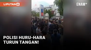 Polisi Huru-hara Turun Tangan Atasi Unjuk Rasa