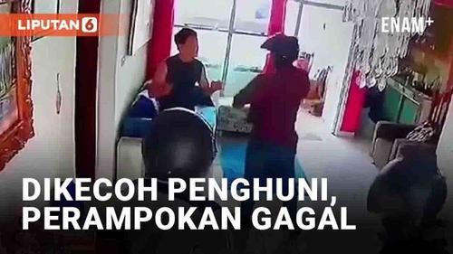 VIDEO: Viral Perampok Rumah Gagal Gasak Harta Usai Dikecoh Penghuni