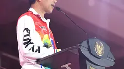 Presiden Joko Widodo saat membuka Pekan Olahraga Nasional XX Papua yang digelar di Stadion Lukas Enembe Kabupaten Jayapura, Sabtu (2/10/2021). Resmi dibuka oleh Presiden Jokowi, PON XX Papua 2021 akan berlangsung pada 2-15 Oktober 2021. (Foto:Tangkapan Layar YouTube Sekretariat Presiden)