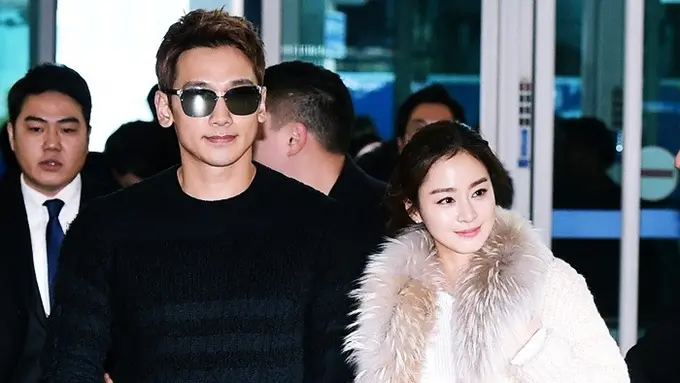 Kemesraan Rain dan Kim Tae Hee di Bali. 