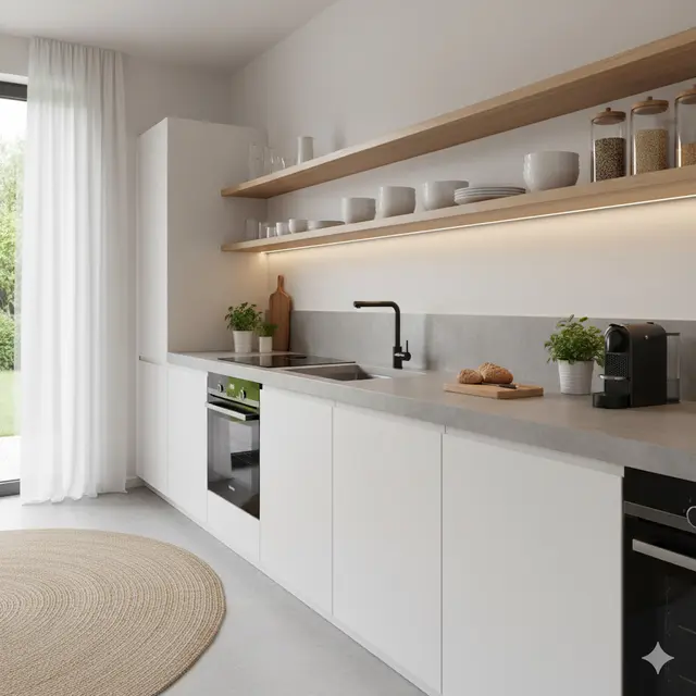 Model Dapur Minimalis Lurus