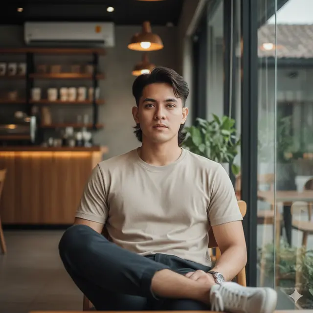 Model Rambut Pria Korea Comma Hair