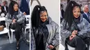 Foto kolase Janet Jackson saat menghadiri koleksi busana Louis Vuitton Spring/Summer 2023 yang dipresentasikan selama Paris Fashion Week di Paris pada Selasa, 4 Oktober 2022. (Photo by Vianney Le Caer/Invision/AP)