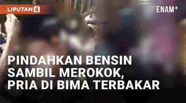 Seorang pria di Bima, NTB terbakar akibat kelalaiannya. Pria penjaga kios itu tersambar api saat memindahkan bensin dari jerigen ke botol untuk dijual. Diketahui, ia melakukannya sembari merokok pada Selasa (2/7/2024).