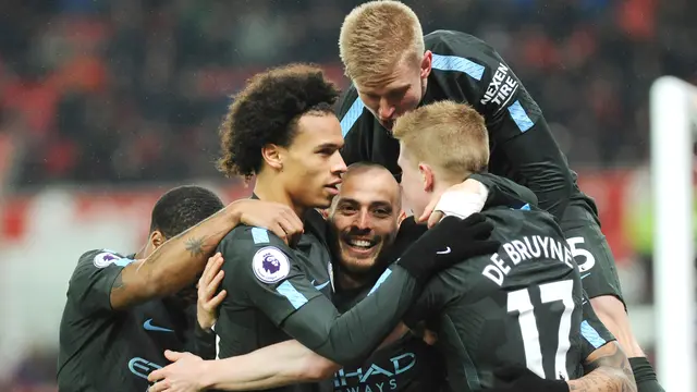 Manchester City Kalahkan Stoke City