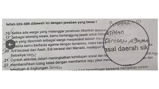 6 Jawaban Nyeleneh Murid Jawab Soal tentang Pertemanan Ini Bikin Ngakak
