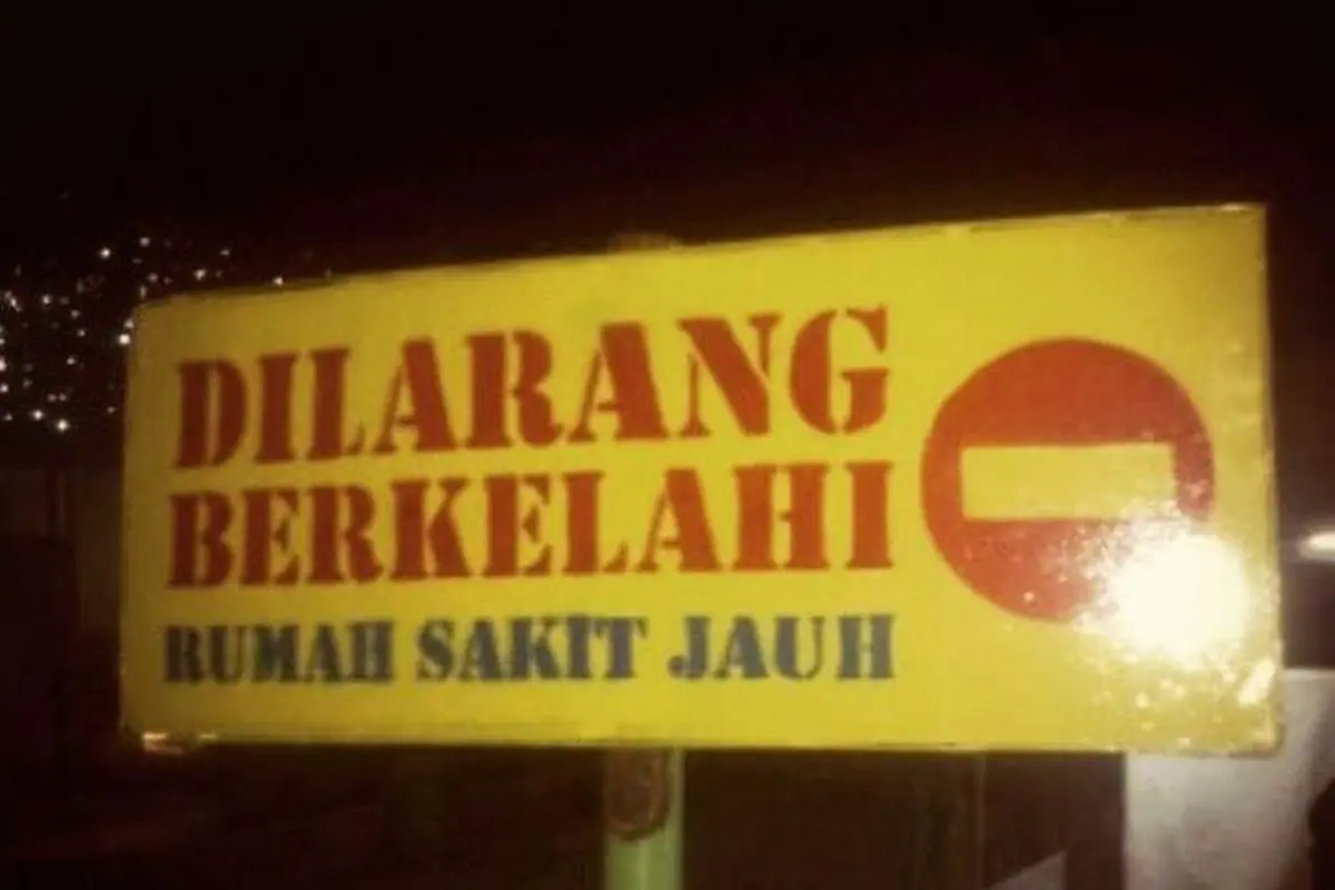 Larangan dan Perintah Aneh Bin Kocak yang Cuma Ada di Indonesia