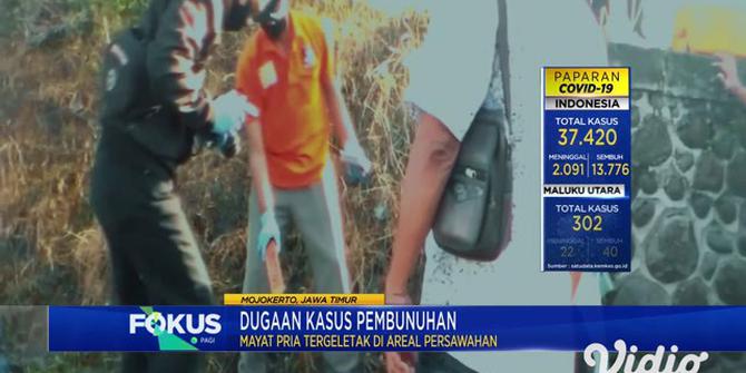 VIDEO: Penemuan Mayat Pria di Sawah, Gegerkan Warga Mojokerto