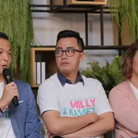 Rivat Sungkar suami Sissy Priscillia mengaku antusias ketika mendapat ajakan main dalam film Milly & Memet. Baginya, ikut berakting sebagai bentuk support kepada istrinya yang kembali lagi ke layar lebar. (Deki Prayoga/Bintang.com)