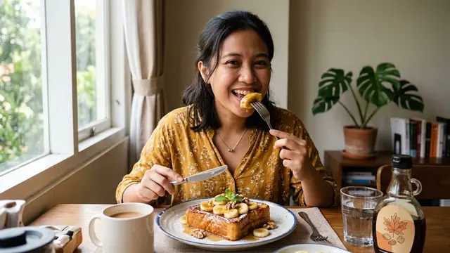 Resep French Toast Banana/AI Generated