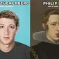 (Foto: Ancint Code) Mark Zuckerberg disangka penjelajah waktu karena mirip dengan Raja Spanyol Philip IV