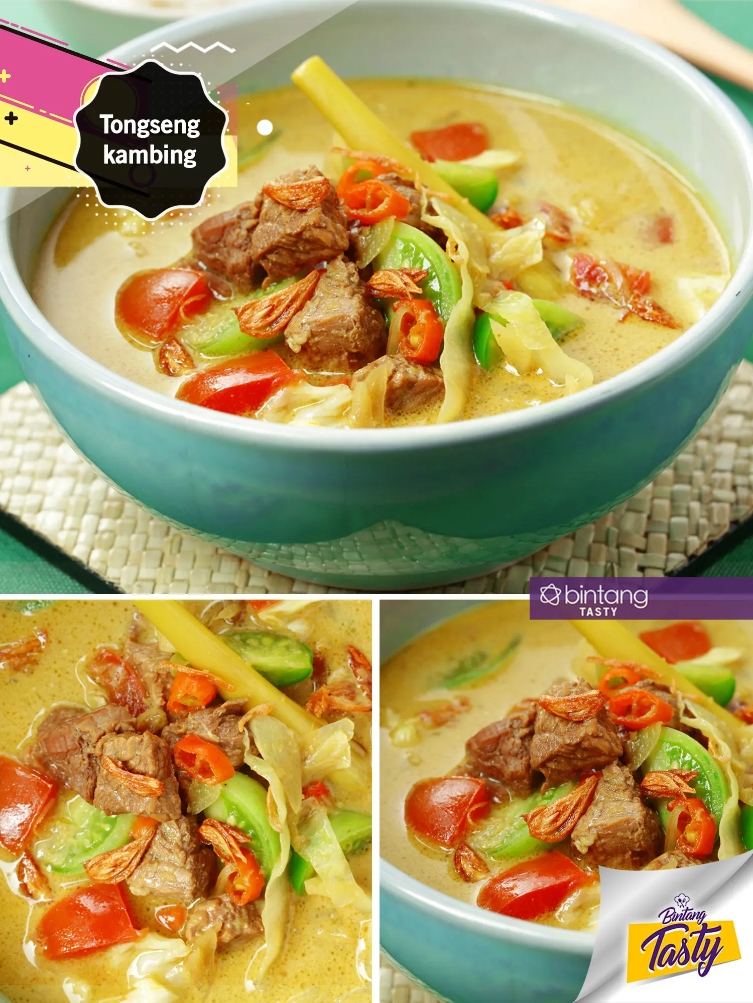 Tongseng Kambing. (Foto: Bintang.com/Daniel Kampua, Digital Imaging/Nurman Abdul Hakim, Chef: Arum Sari)