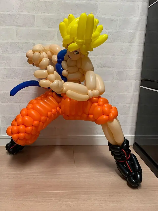 6 Kreasi Seni Balon Anime Dragon Ball Ini Unik, Bikin Takjub