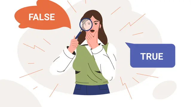 ilustrasi false or true