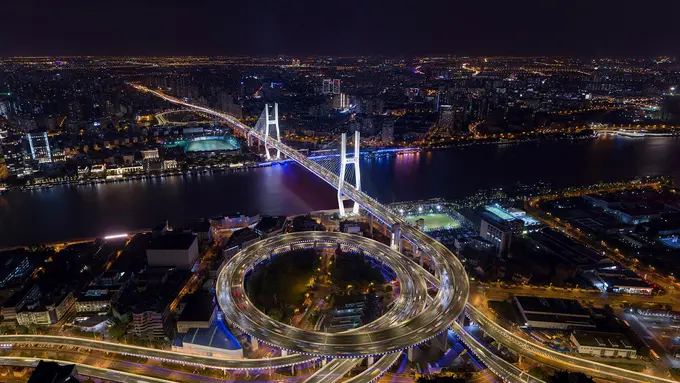 Pemandangan Jembatan Nanpu