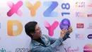 XYZ Day Creator Award 2018 memberikan penghargaan dalam delapan kategori. Aulion, pria yang sangat populer di Youtube berhasil meraih dalam kategori Art. (Adrian Putra/Bintang.com)