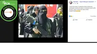 Cek Fakta: Tidak Benar Foto Wanita Bercadar Angkat Senjata Ikut Perang di Palestina