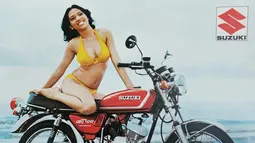 Suzuki GT100 menjadi pesaing dari Yamaha RX100. (Source: Instagram/@rayuaniklan)