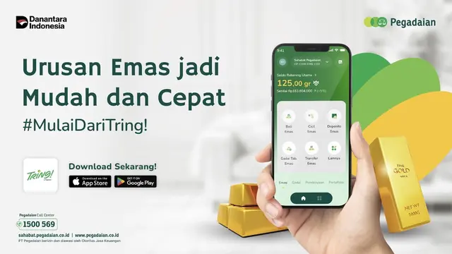 Mulai dari Rp10 Ribu Bisa Investasi Emas, Begini Cara Buka Tabungan Emas di Pegadaian