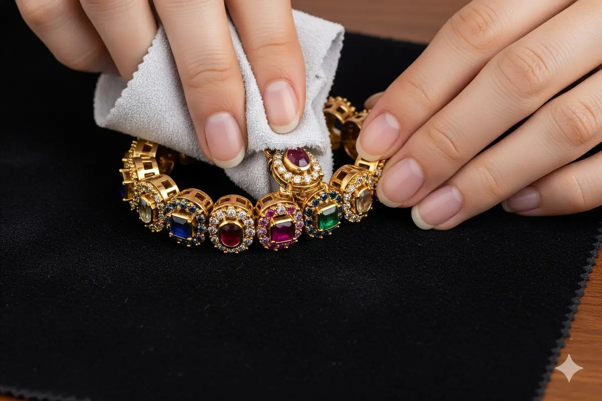Cara Merawat Gelang Emas 24K dengan Batu Permata