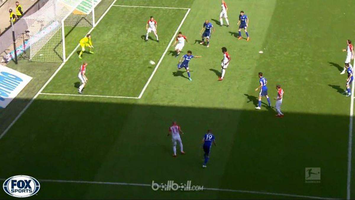 Augsburg 1-2 Schalke | Liga Jerman | Highlight Pertandingan dan Gol-gol - Highlights Bola.com