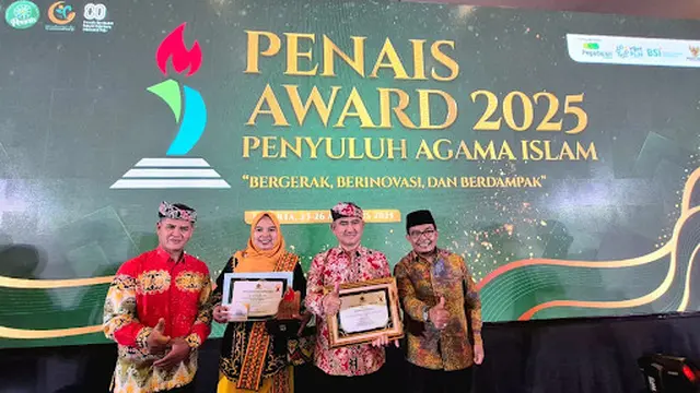Inspiratif! Wali Kota Tarakan Dianugerahi PENAIS Award 2025 Berkat Perhatian pada Penyuluh Agama