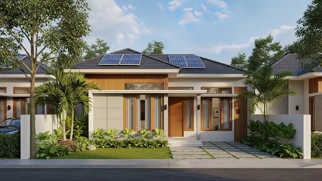 Rumah Ramah Lingkungan dengan Penggunaan Panel Surya