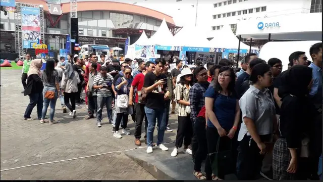 Antrean Jicomfest 2019 (Foto: Ruly Riantrisnanto)
